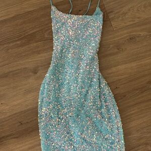 B. Darlin Cocktail/homecoming Sequin Dress